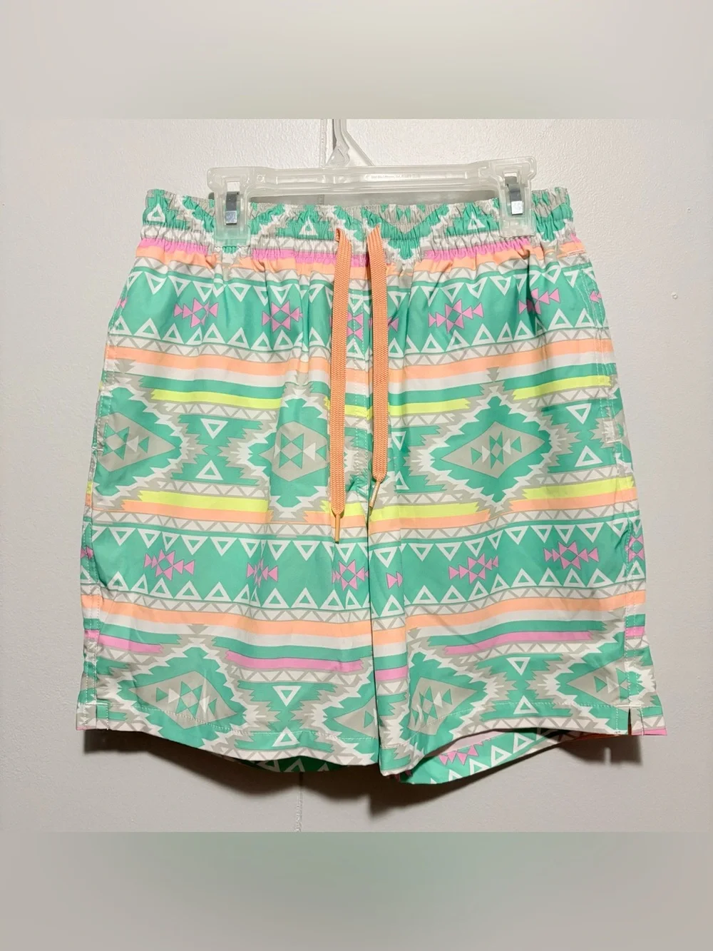 Chubbies Men’s Swim Trunks Tagged Small 7” Inseam Geometric Aztec Print